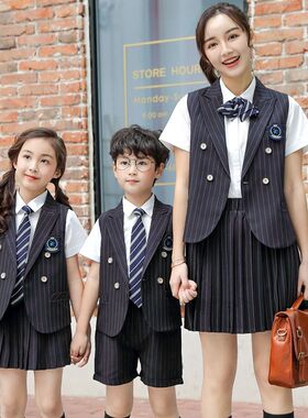 英伦学院风西装校服小p学生日韩风制服马甲五件套秋冬新幼儿园园