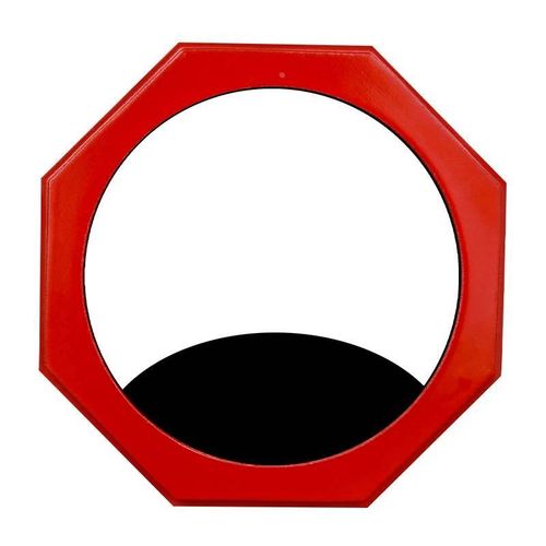 红面凸镜实木镜子八卦大门对路凹镜挂件阳台凸面家用工艺品*