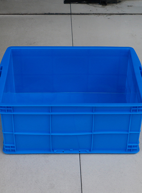 蓝色周转箱塑料物流箱长方形加z厚快递筐塑料筐养鱼龟箱收纳箱户