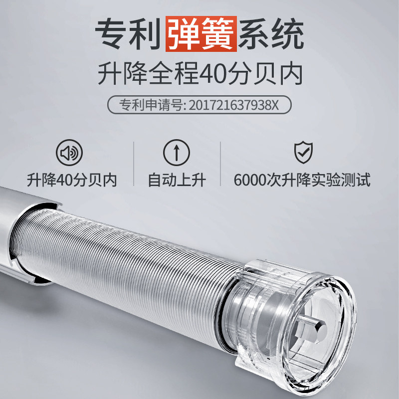 免打孔弹簧卷帘自动上升窗帘卷拉式阳台遮阳帘卫生间浴室厨房遮光