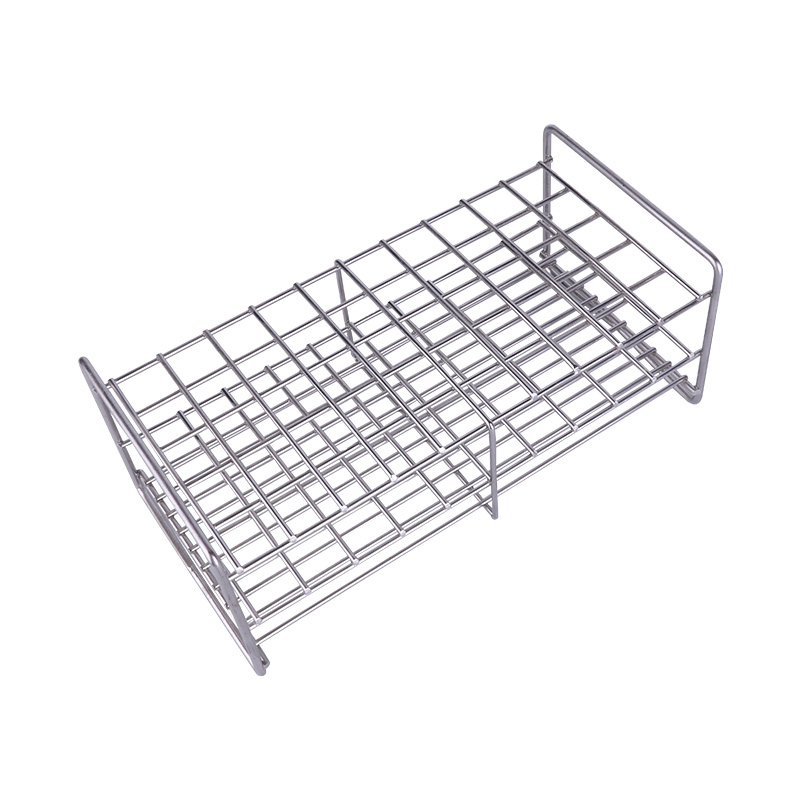 不锈钢试管架304钢丝方孔试管架玻璃管架离心管架多用途支架消化-封面