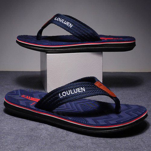 热销High Quality Brand Men Flip Flops Summer Beach Flip Flop