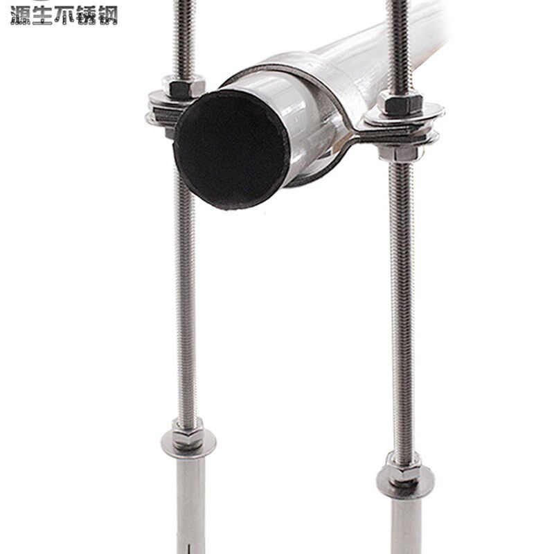 304不锈钢离墙码管卡固定支架水管卡燃气管焊接管夹管箍抱箍卡扣