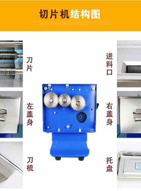 台式电动不锈钢切肉机家用商用绞肉切菜料理机全自动小型切肉机