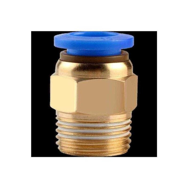 气管接头快速接头PC8-02快插气动配件螺纹直通2分外丝6气嘴气源10