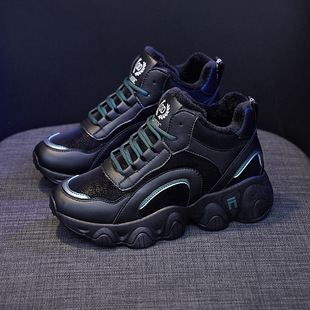 女款 女士防砸钢包头工作鞋 时尚 加绒保暖棉鞋 轻便带钢板 冬季 劳保鞋