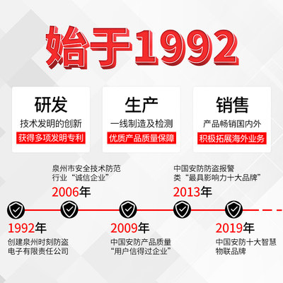 新款时刻红外光栅探测器红外对射报警器红外线栅栏户外防水门窗防