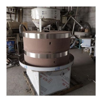 商用石磨电动商用创业家用小型芝麻花生干果磨酱磨盘小磨香油机械