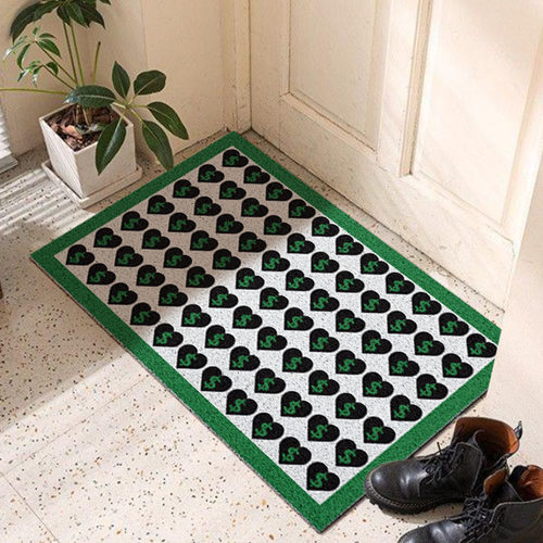 少女个性入户f门蹭脚地垫丝圈进门脚垫子玄关门口pvc耐脏耐磨地毯