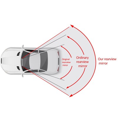 LEEPEE Car Rear View Mirror Car Interior Accessories 300mm L