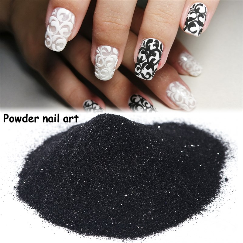 极速1Box Nail Glitter Sugar Powder Balck White Dip Powder Ca 玩具/童车/益智/积木/模型 其他模型玩具 原图主图