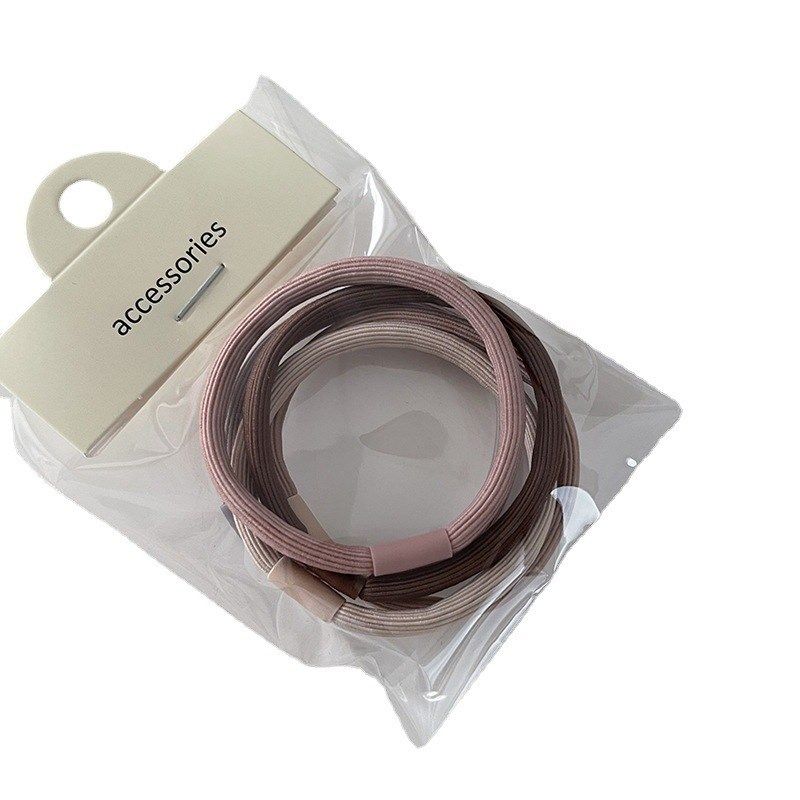 韩版基础头绳5个装可爱简约少女橡皮筋皮套发绳高弹力不伤发发圈,户外/登山/野营/旅行用品,旅行发卡,淘宝优惠券,粉丝福利购,淘宝优惠卷