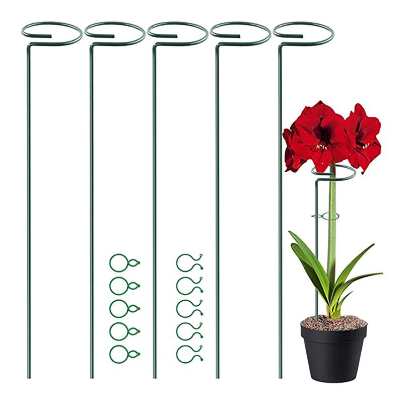 5pcs Plant Support Stakes, Garden Single Stem Support Stake