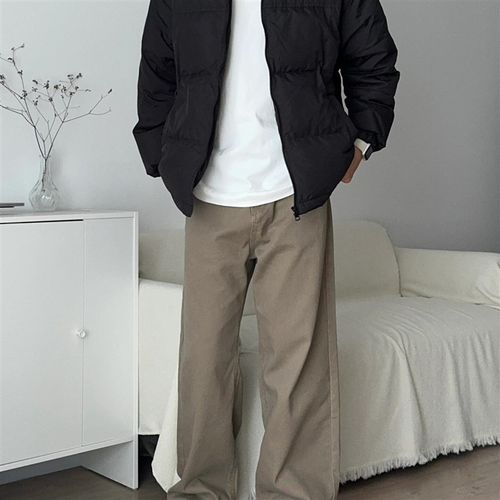 冬季新款棉服套装男生高级感加厚棉衣外套男装宽松潮牌搭配棉衣服