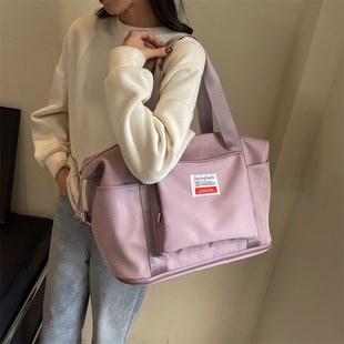 大容量旅行包手提袋子女士短期出差包时尚套拉杆外出防水行李包男