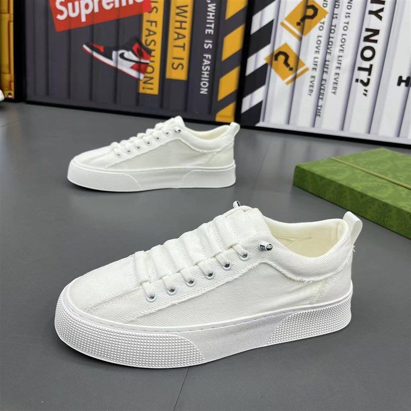 一脚蹬男鞋2024新款秋季透气帆布鞋潮流百搭低帮板鞋运动休闲鞋男,流行男鞋,布鞋,淘宝优惠券,粉丝福利购,淘宝优惠卷
