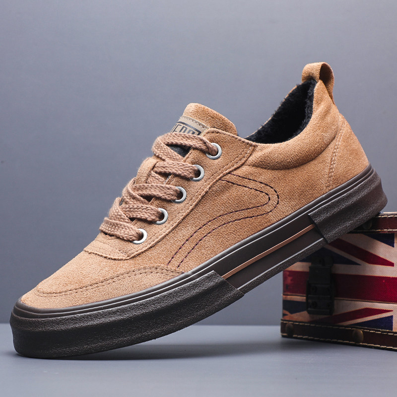 冬季男鞋加绒保暖低帮休闲棉鞋布鞋韩版潮流平底百搭系带二棉板鞋,流行男鞋,休闲板鞋,淘宝优惠券,粉丝福利购,淘宝优惠卷