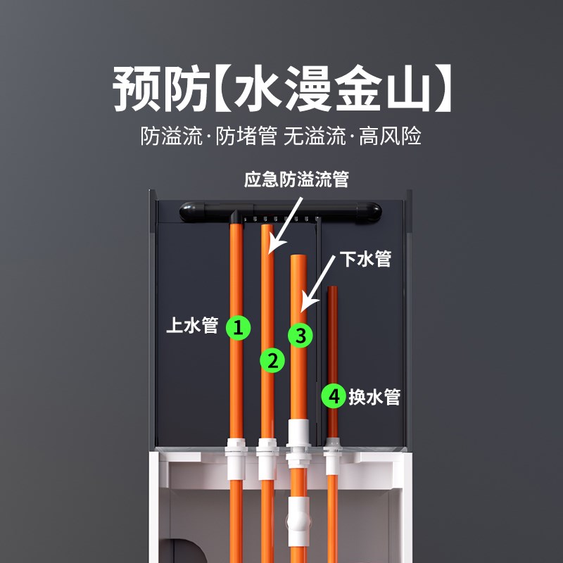 2024b新款鱼缸底滤过滤系统整套底柜套缸一体小型落地客厅玻璃超