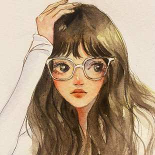 水彩手绘头像非写实人像肖像画定制礼物可邮寄纸质礼物婚礼约稿