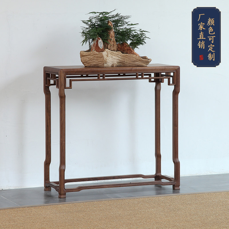 条案中式c仿古禅意新中式实木条几老榆木玄关台佛台家具供桌原木