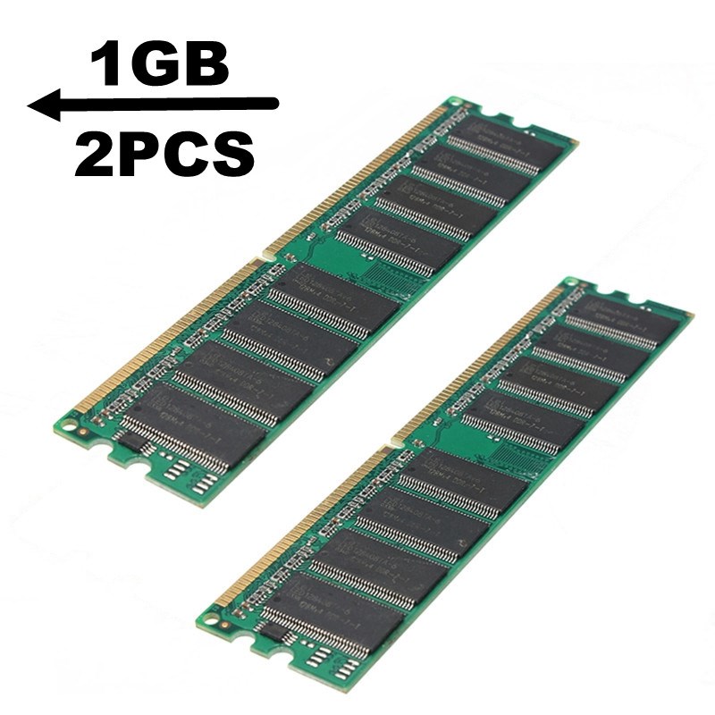 2GB (2x1 GB) DDR RAM 400 Mwhz PC3200 No-Ecc Memory Ram DIMM 基础建材 基础材料 原图主图