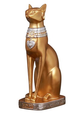 埃及猫神守护神摆件创意家居客厅玄关酒柜装饰工艺品招财猫摆设