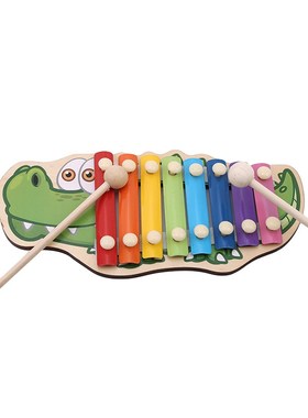 Children Musical  Rainbow Wooden Xylophone Instruts Children