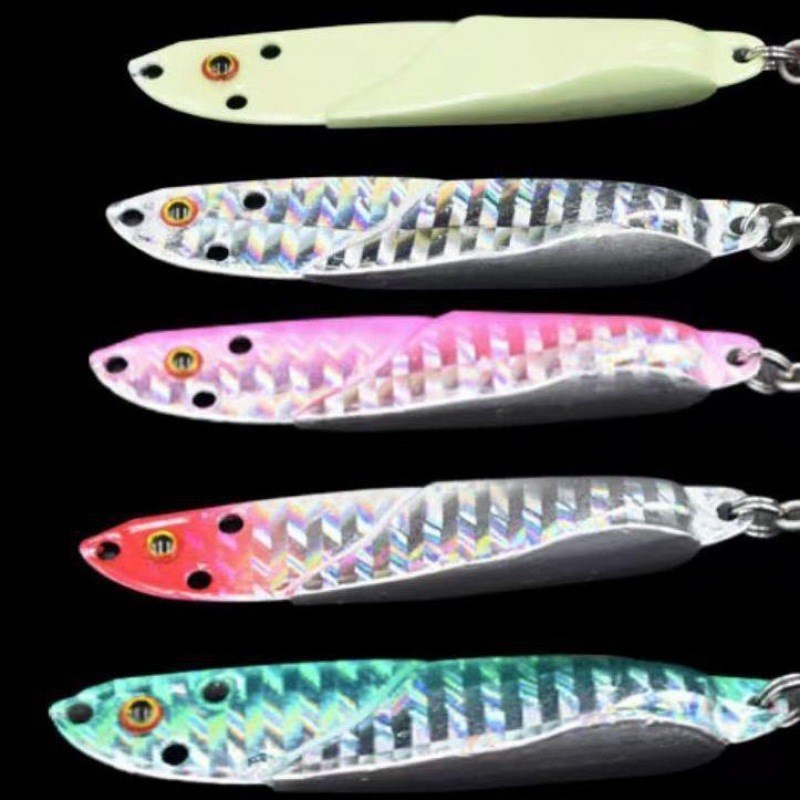 路铁板金属嘴鲈鱼亚亮片牛浪远投铁板海钓钓翘岸水狗岸投淡水