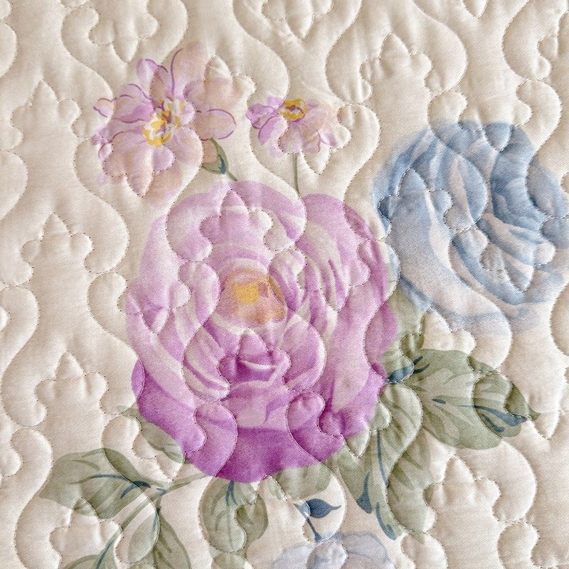 全棉公主风田园花卉夹棉床裙单件纯棉1.5/1.8m床罩三件套床上用品,床上用品,床裙,淘宝优惠券,粉丝福利购,淘宝优惠卷