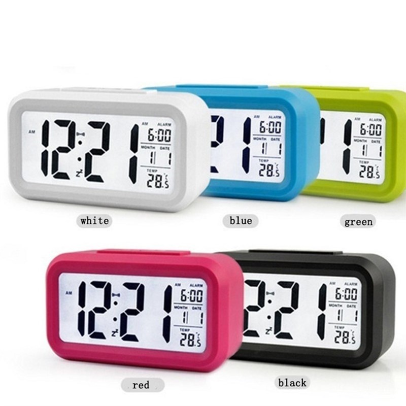 Electric Desktop Table Clock Electronic Alarm Digital Big LE