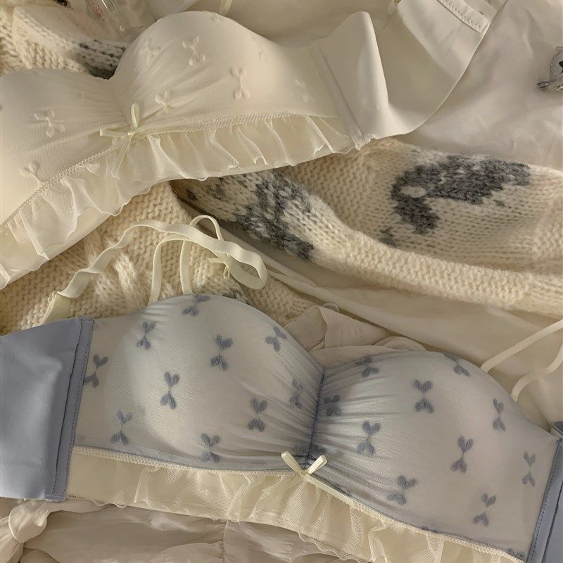 半杯内衣女小胸聚拢显大无钢圈收副乳防下垂甜美蕾丝无肩带文胸罩,女士内衣/男士内衣/家居服,文胸,淘宝优惠券,粉丝福利购,淘宝优惠卷