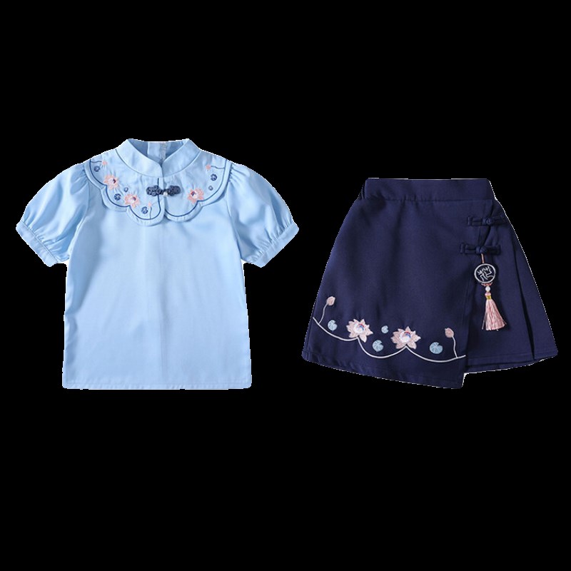 现货儿童汉服男童幼儿园园服六一演出服中国风女童古装小学生国学