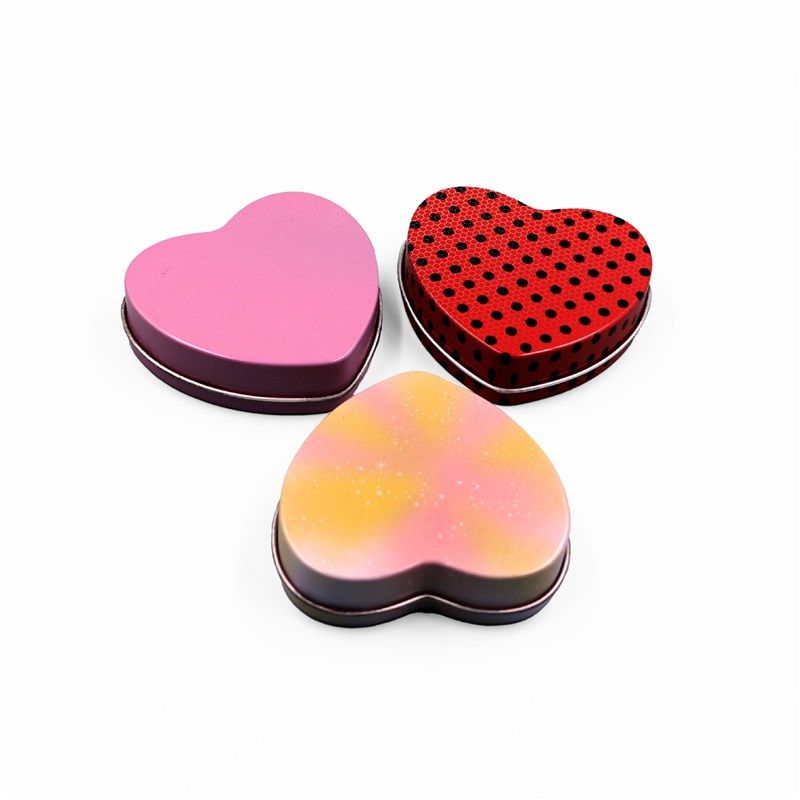 心型马口铁盒化妆品包装铁盒饼干金属礼盒马M口铁天地盖收纳小铁