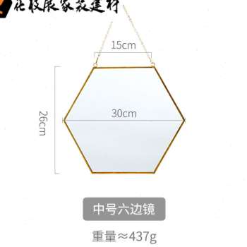 圆镜子北欧壁挂免打孔化妆室v洗漱智能浴室挂墙式化妆台贴墙化妆 家庭/个人清洁工具 柜镜/梳妆镜 原图主图