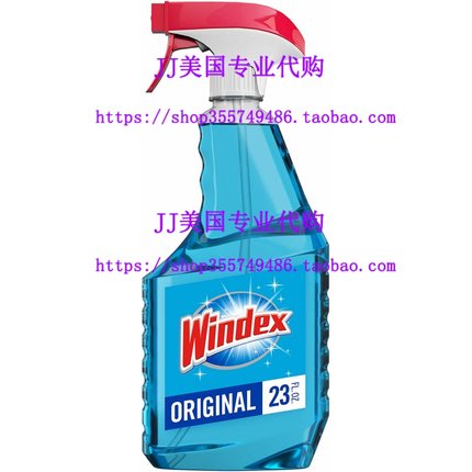 推荐Windex Glass Cleaner Spray Bottle, Original Blue, 23 fl