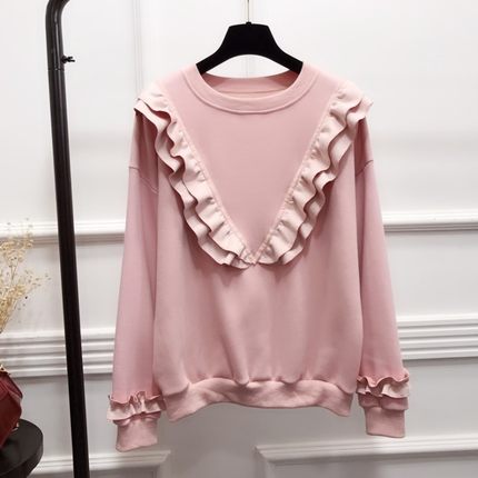加绒加厚冬季哺乳期外出上衣服喂奶春秋装外穿女装秋冬装短款卫衣