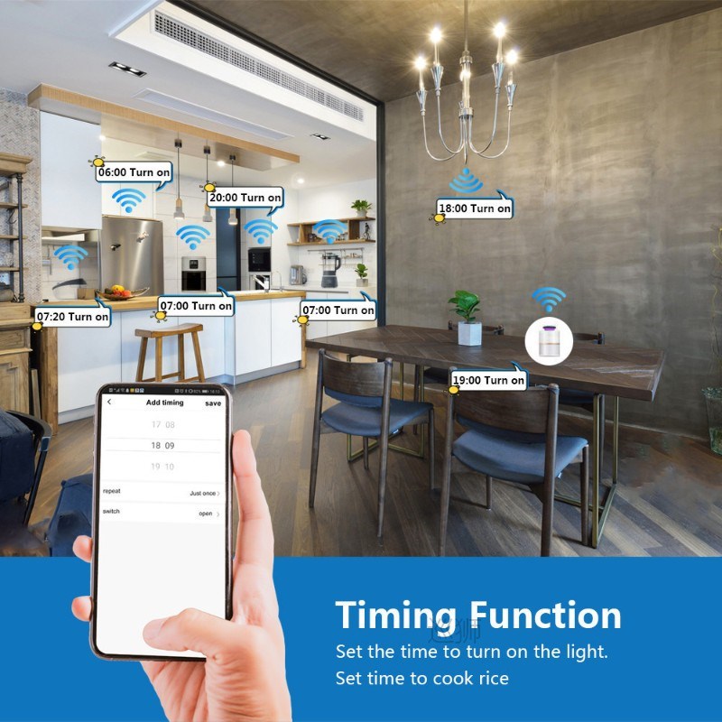 Tuya Smart Life APP WiFi + RF 433Mhz Switch Light Relay Time