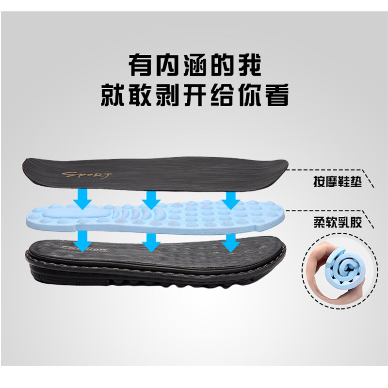 男士凉鞋2021夏季新款r潮流开车高级沙滩软底皮凉拖两用拖鞋男外