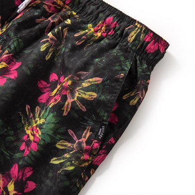 男士沙滩裤可下水速干带内衬五分泳裤潮流印花度假泡温泉大裤衩男