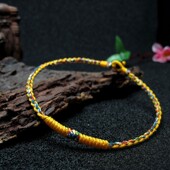 定制男女五彩红绳手链脚链情侣脚绳宝宝学生礼物