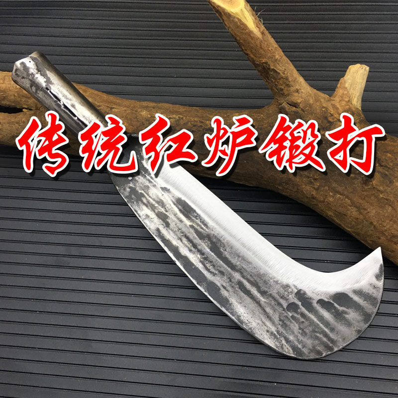 现货砍柴刀加g重型砍树刀纯手工锻打砍竹刀弹簧钢开荒刀户外开路