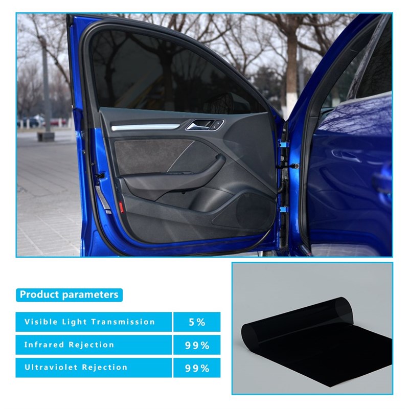 厂家Nano Ceramic Solar Tint Film VLT 5% UV 99% Self sticker