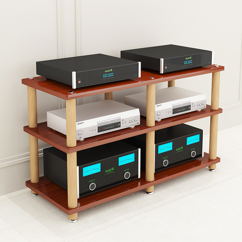 功放电视机柜音响影音影院设备柜家用实木多层机架调音台ktv点歌