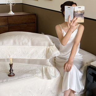 空调席 少女轻奢花边床裙式 高端工艺款 凉感冰丝席三件套可水洗夏季