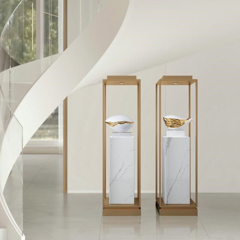 雕塑台摆件大理石底座售楼处酒店大堂落地基座商业大厅装饰摆台,家居饰品,落地摆件,淘宝优惠券,粉丝福利购,淘宝优惠卷