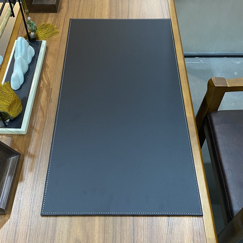 办公桌面垫写字桌垫老板桌台垫电脑鼠标垫皮革硬面加厚防水超大号