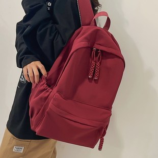 书包女生新款背包大容量初高中生简约设计感小众大学生男士双肩包
