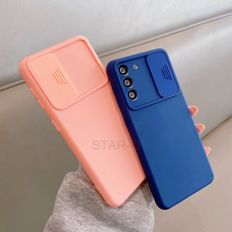 极速Slide Camera Lens Protector Liquid Silicone Phone Case O