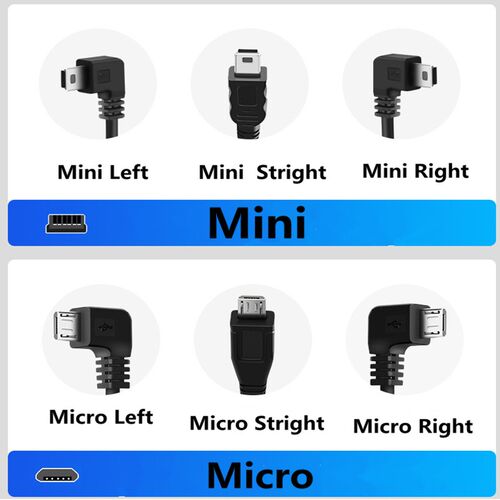12V/24V 3A Dash Cam Cable Mini Micro USB Car Charger 24h Par