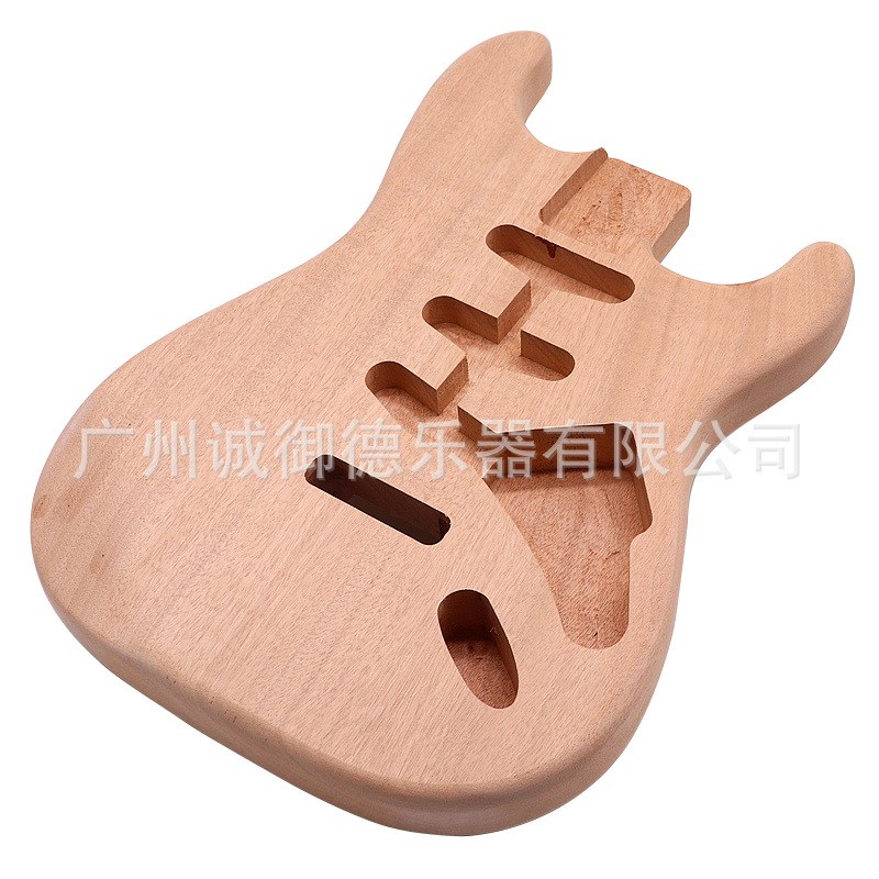 三单琴体一片琴体原木色 电吉他琴身琴桶组装乐器DIY配件改装